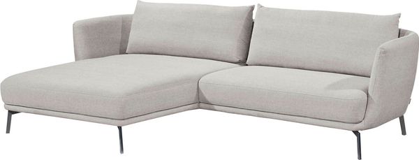 SCHÖNER WOHNEN-Kollektion Ecksofa Pearl, zeitlos und elegant, 5 Jahre Hersteller-Garantie, bequem, L-Form, Maße (B/H/T): 270/71/160 cm, Füße Metall