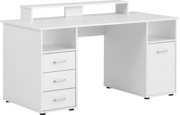 Schildmeyer Niels Schreibtisch, Holzwerkstoff, weiß, 150 x 70 x 74 cm