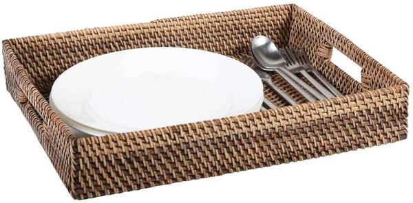 Rattan Tablett Lisa rechteckig XL