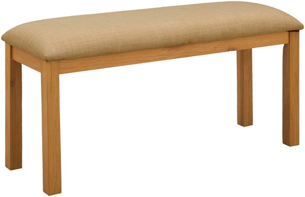 vidaXL Esstischbank 95 x 32 x 45 cm Massivholz Eiche Beige 42039172