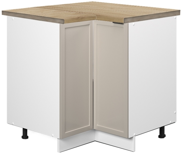 Vicco Eckunterschrank GrauBeige 80.5 cm, AP Eiche, Fame-Line Bild 4