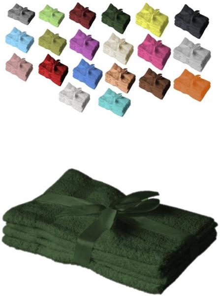 Handtuch 4er Set 50 x 100 cm Dunkelgrün