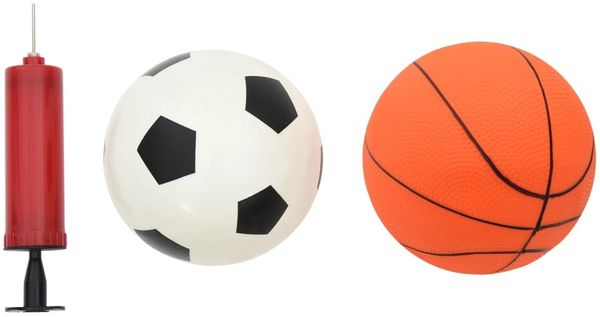 vidaXL Fußball- und Basketball-Set für Kinder mit Bällen 98x50x70 cm 4016330 Bild 11