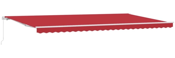 vidaXL Einziehbare Markise Rot 600 x 300 cm Polyester und Aluminium 3331677