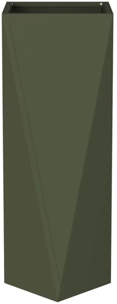 vidaXL Pflanzkübel 2 pcs Olive Grün 30 x 30 x 75 cm Stahl 883773 Bild 5