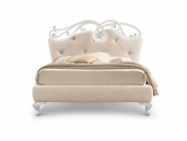 Xlmoebel Polsterbett Luxus-Doppelbett im italienischen Stil mit hochwertigem Bettrahmen (1-tlg, Bett), Hergestellt in Europa