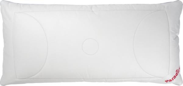 Paradies Kopfkissen Softy Top Duett Plus Bio, Füllung: 100% Polyester, Bezug: 100% Bio-Baumwolle, Seitenschläfer, Rückenschläfer, mit zusätzlicher Außenhülle
