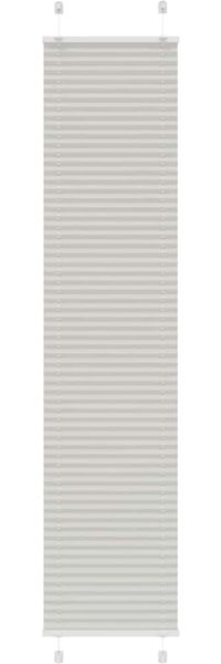 vidaXL Plissee Hellgrau 40x200 cm Stoffbreite 39,4 cm Polyester 4015352