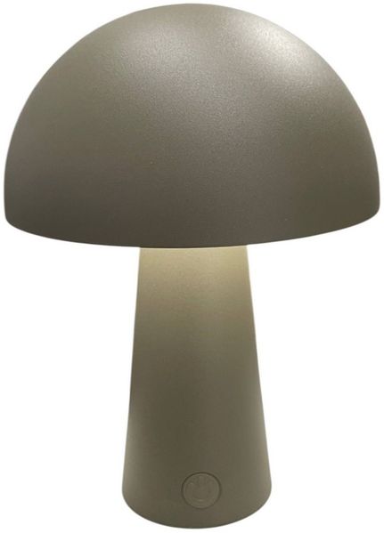 Coen Bakker Deco BV LED Tischleuchte Portable Light, Dimmfunktion, LED, warmweiß, kaltweiß, neutralweiß, außen USB touch Pilz 3 Lichtfarben dimmbar taupe