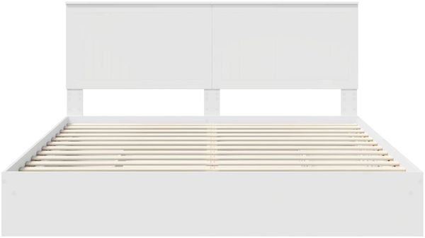 vidaXL Aufbewahrungsbett mit Kopfteil Weiß 180 x 200 cm Holzwerkstoff 3411180 Bild 8