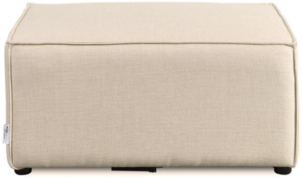 HOME DELUXE Modulares Sofa Hocker VERONA - 87 x 87 cm Beige