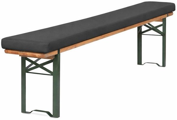 TexDeko Bankauflage Bierbankauflage 170cm 4,2cm XL mit Polsterung zum selber Aufziehen, (1 St), Variante: nach Wahl, Top Qualität