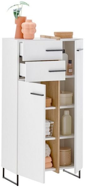 moebel-dich-auf Highboard MESSINA (Badkommode, Midischrank), Softclose-Funktion, Breite 60 cm