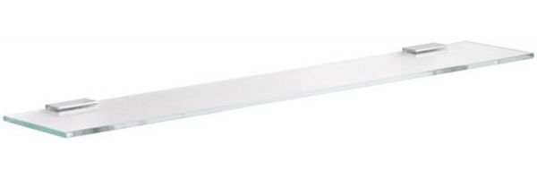 Keuco Wandboard Moll 50 cm, aus Cristallinglas, Halterungen aus Metall, verchromt, Wandmontage