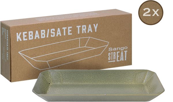 Streat Food Grün, Tray Kebab 2-tlg 30,6 cm (mo)