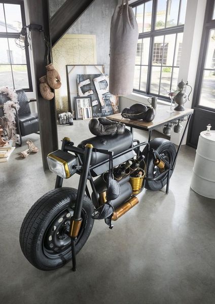 More2Home Barschrank Unikat-Motobike-Bar "VECTOR"