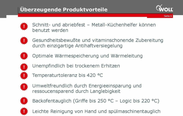 WOLL 'Nowo Titanium' Gusspfanne, 20x20 cm Bild 7