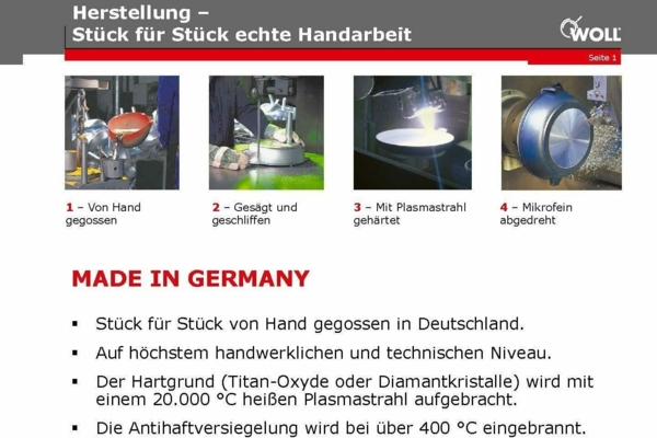 WOLL 'Nowo Titanium' Gusspfanne, 20x20 cm Bild 5