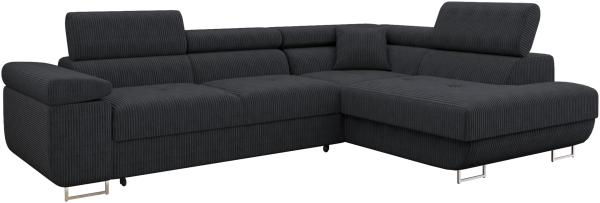 Ecksofa Torezio Cord (Farbe: Poso 135, Seite: Rechts)