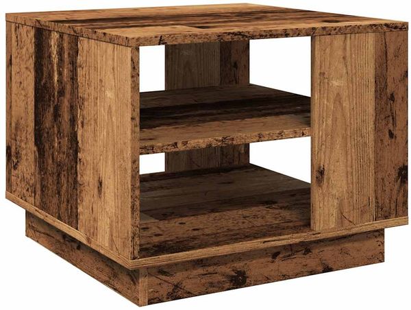 vidaXL Couchtisch Altholz-Optik 55x55x42 cm Holzwerkstoff 856802 Bild 2
