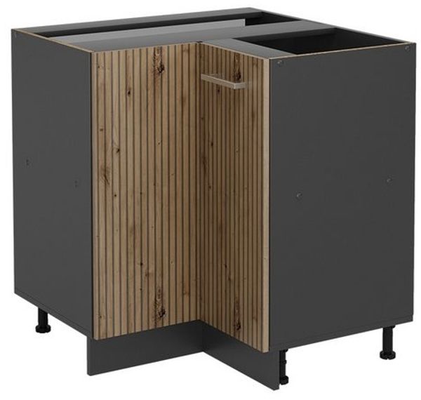 Eckunterschrank R-Line Artisan-Eiche 75.6 cm ohne Arbeitsplatte Vicco Bild 4