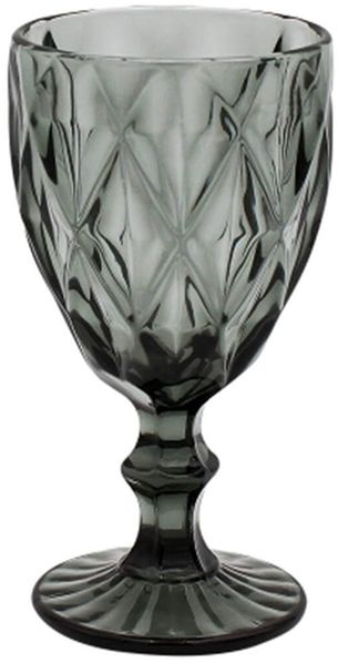 Eleganter Weinkelch "Basic" anthrazit – 0,25 l, Glas, Ø 9 cm, H 17 cm, auf Fuß