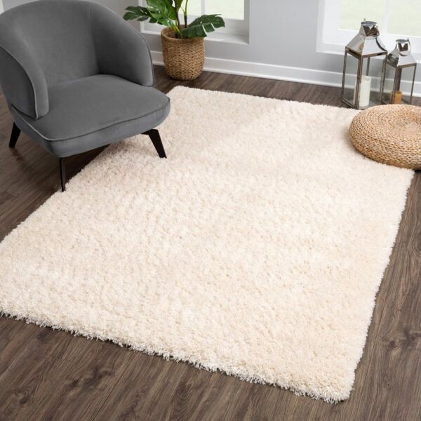 Sanat Hochflor-Teppich Porto, rechteckig, Höhe: 45 mm, Wohnzimmer, Langflor, Shaggy, auch als Läufer