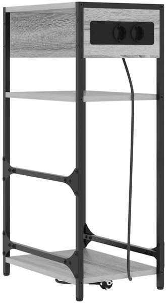 vidaXL Nachttisch Graues Sonoma 40 x 27 x 76 cm Holzwerkstoff 859573