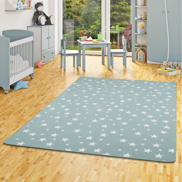 Snapstyle Kinderteppich Kinder Spiel Teppich Sterne, Rechteckig, Höhe: 5 mm
