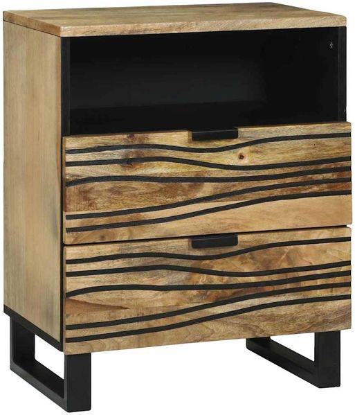 vidaXL Nachttisch Natur 50 x 33 x 62 cm Holzwerkstoff 4017946
