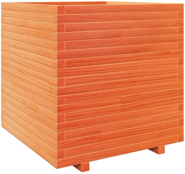 vidaXL Pflanzkübel Wachsbraun 70x70x72,5 cm Massivholz Kiefer 3282586 Bild 7