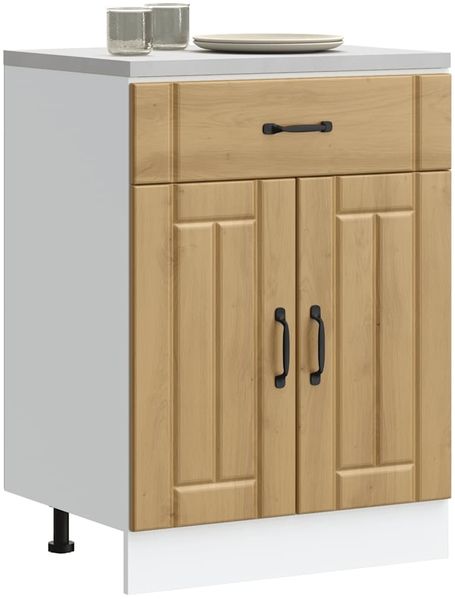 vidaXL Küchen-Unterschrank Lucca Artisan-Eiche Holzwerkstoff 853736