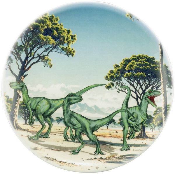 Seltmann Weiden Speiseteller Teller rund 25,5 cm, (1 St), Speiseteller mit Dino - Design