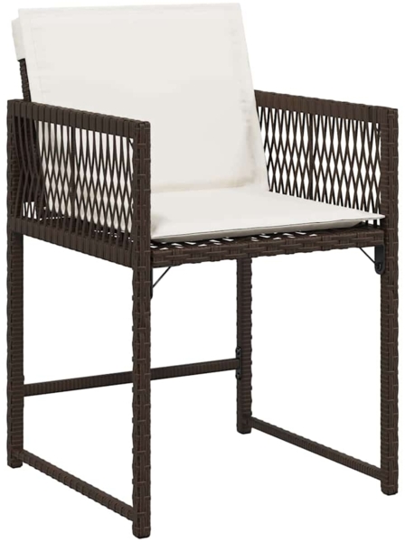 vidaXL Garten Essgruppe 5 pcs Braun Poly-Rattan 3380753 Bild 5