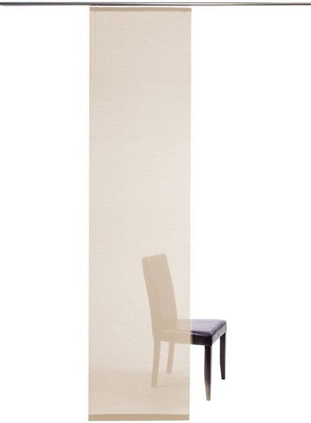 HOMING Schiebegardine Manhattan (1 St), Klettband, transparent, modern, Wohnzimmer, Schlafzimmer