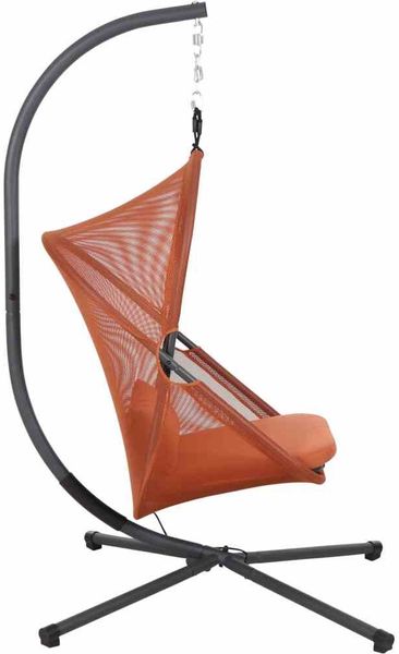 Siena Garden Hängesessel YOBAYA Relaxed Red mit Kissen Stahl anthrazit/Textilbezug rot Bild 5