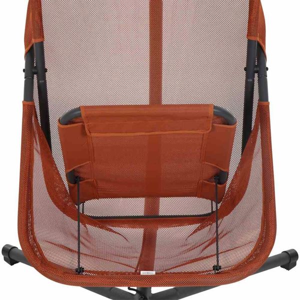 Siena Garden Hängesessel YOBAYA Relaxed Red mit Kissen Stahl anthrazit/Textilbezug rot Bild 8