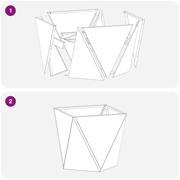 vidaXL Pflanzkübel Silber 40 x 40 x 40 cm Edelstahl 883830 Bild 7