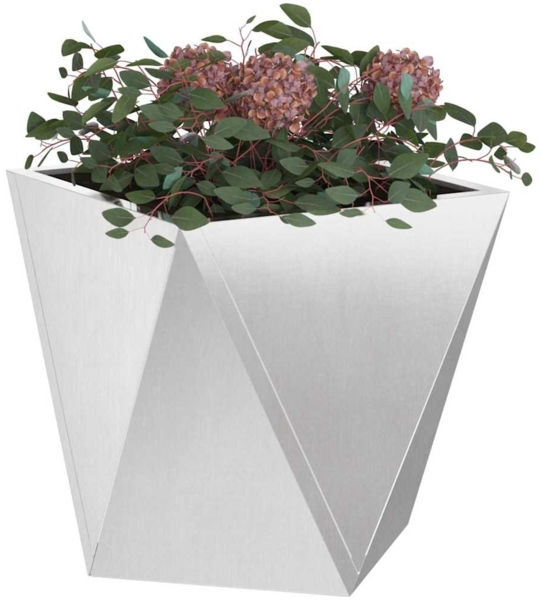 vidaXL Pflanzkübel Silber 40 x 40 x 40 cm Edelstahl 883830 Bild 2
