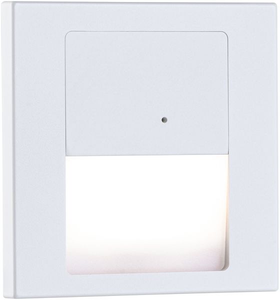 LED Wandeinbauleuchte Tsaro eckig 80x80mm 1W 80lm 230V 2700K Weiß matt