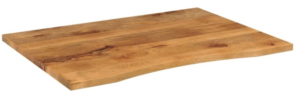 vidaXL Schreibtischplatte mit Aussparung 110x80x2,5cm Massivholz Mango 370221