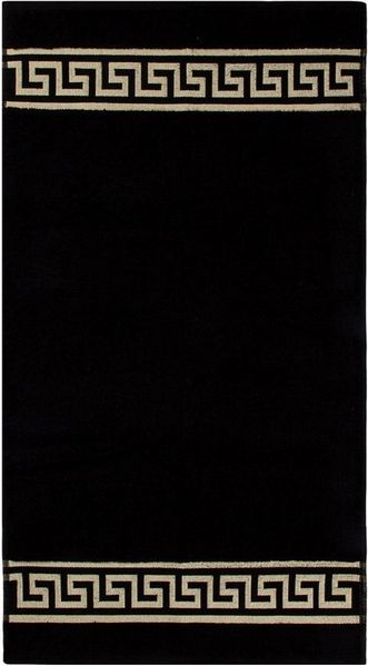 Belle Arti Badematte Badematte Badvorleger Duschmatte Badezimmerteppich Mäander rutschfest, rutschhemmend beschichtet, mit Noppen an der Unterseite, eingestickt, antirutsch, fußbodenheizunggeeignet, schnelltrocknend, weich, antiallergisch, Baumwolle, B...
