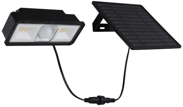 LED Solar Wandleuchte beweglich, Bewegungsmelder, H 9 cm