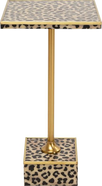 Kare Design Beistelltisch Leo, Braun/Schwarz, 25x25 cm, Ablagetisch, Couchtisch, Wohnzimmertisch, Blumenständer