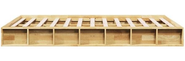 vidaXL Massivholzbett ohne Matratze 120x200 cm Eichenholz 3324122 Bild 7