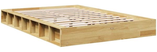 vidaXL Massivholzbett ohne Matratze 120x200 cm Eichenholz 3324122 Bild 8