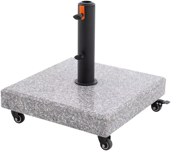Doppler Granitsockel "myZone" mit Rollen, 50 kg
