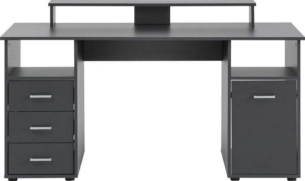 Schildmeyer Niels Schreibtisch, Holzwerkstoff, anthrazit, 150 x 70 x 74 cm