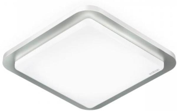 Steinel LED Innenleuchte RS LED D2 S Edelstahl, 8.8 W Deckenlampe, 360° Bewegungsmelder, Nachtlicht, Dauerlicht