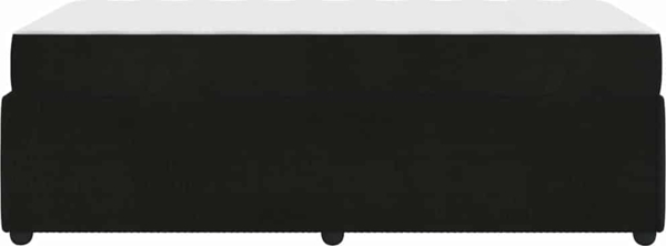 vidaXL Bettrahmen mit Matratze Schwarz 80 x 200 cm Stoff 3398323 Bild 6